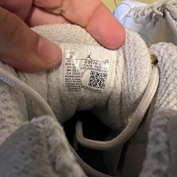 Nike Air Jordan Jumpman Team 1 White University Blue UNC CV8926-107 Sz 8 - Picture 10 of 10